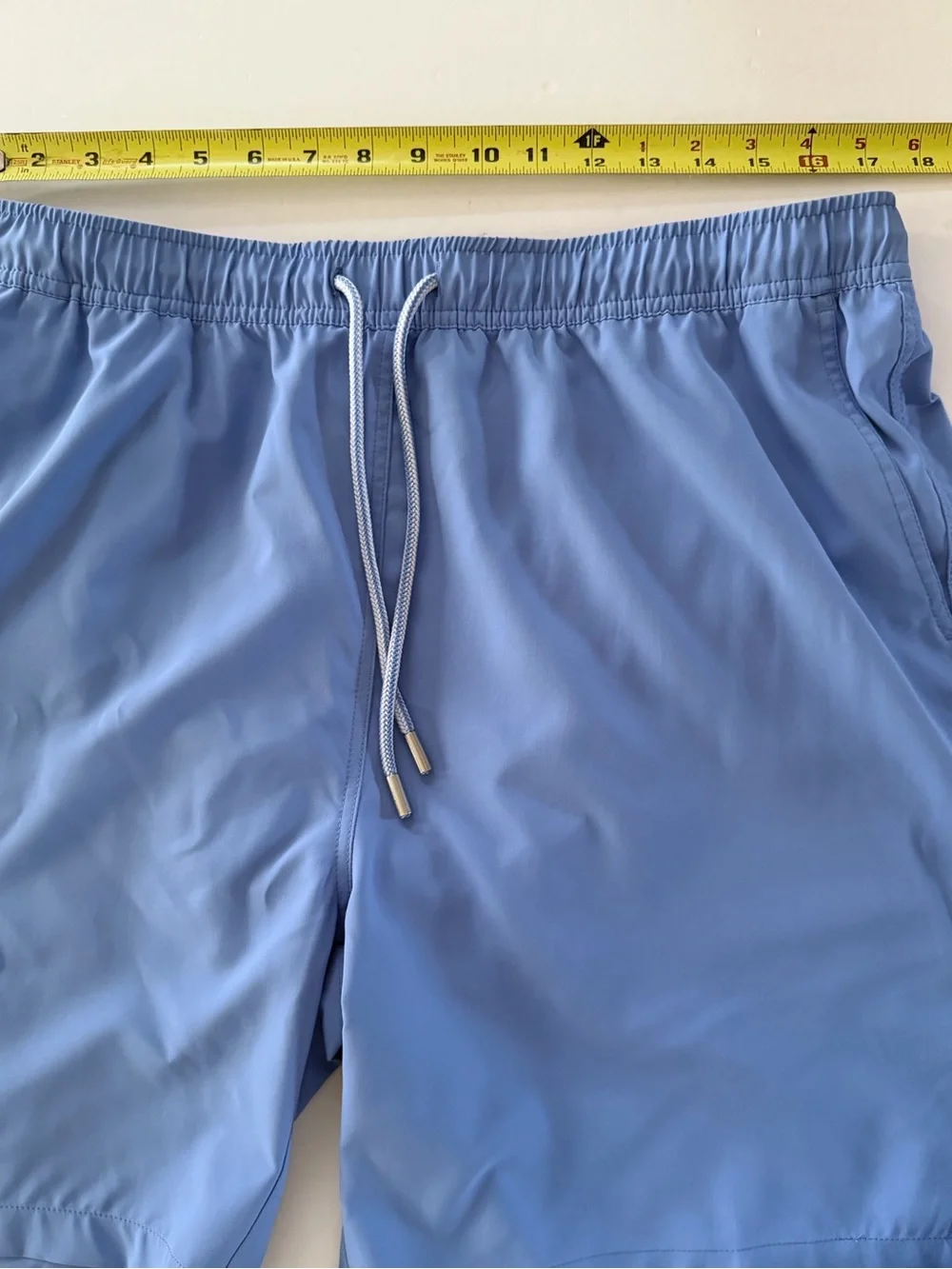 Peter Millar Seaside Men's L Blue Swim Trunks Lined Resort Preppy Sportswear